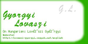 gyorgyi lovaszi business card